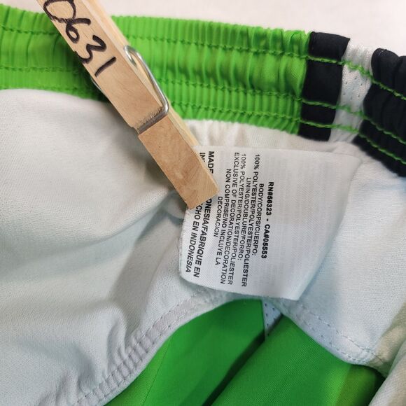 Nike Dri-Fit Athletic Pull On Running Shorts Womens Size XS Green Black White - Picture 6 of 8